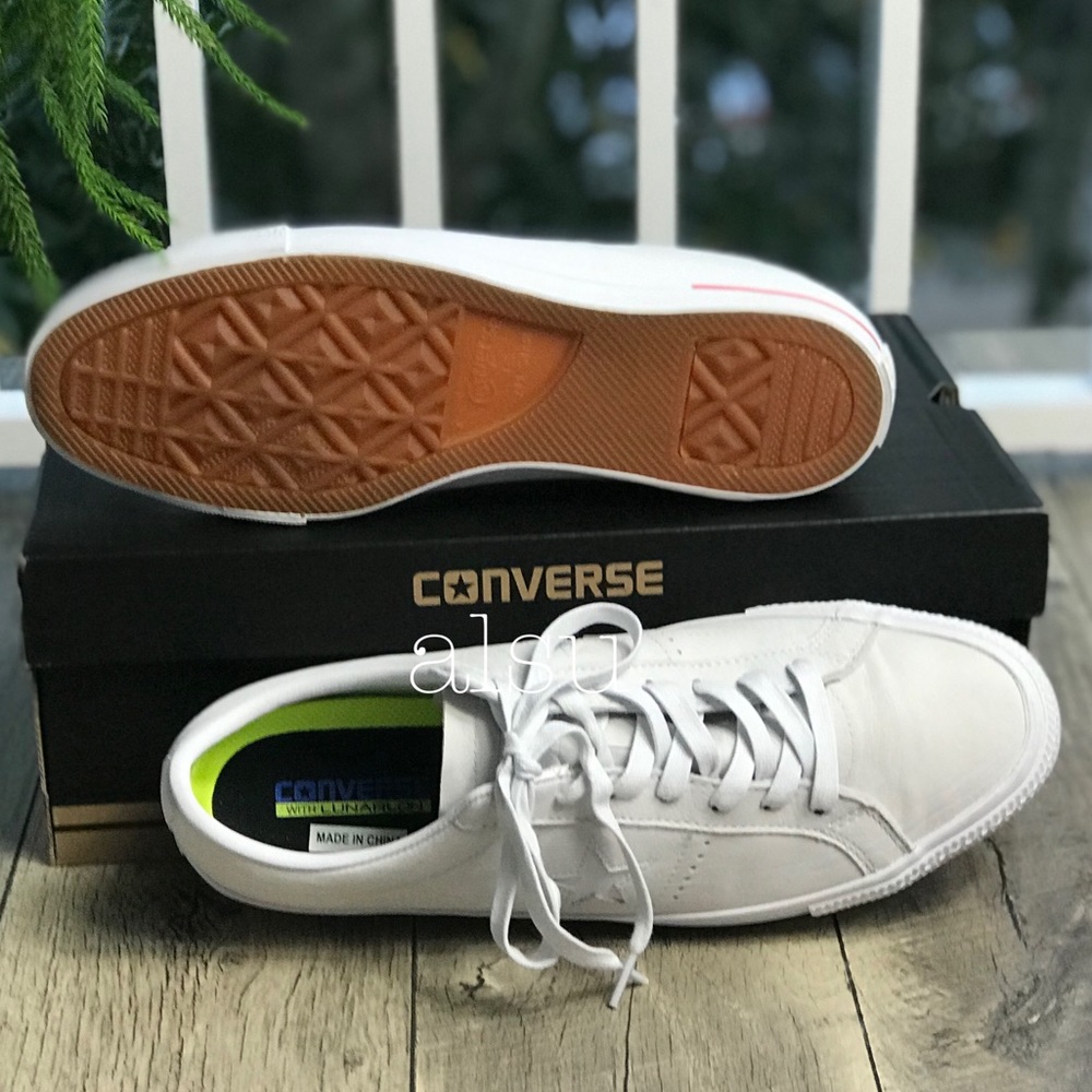 Converse One Star ⭐️ Pro Ox White Red M AUTHENTIC - Picture 5 of 8